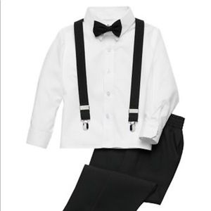 Mens Warehouse Peanut Butter Collection Toddler Boys Black Tuxedo - 3T